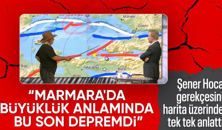 Şener Üşümezsoy’dan son açıklama: Marmara’da büyük zelzeleler bitti