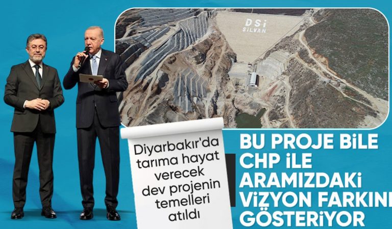 Silvan Sulama Tüneli’nde hafriyat başlıyor: Cumhurbaşkanı Erdoğan canlı kontakla katıldı